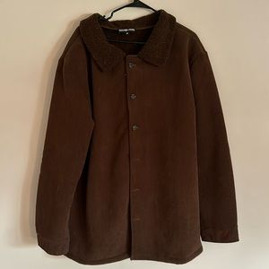 Brown corduroy with Sherpa collar MARV home alone costume jacket